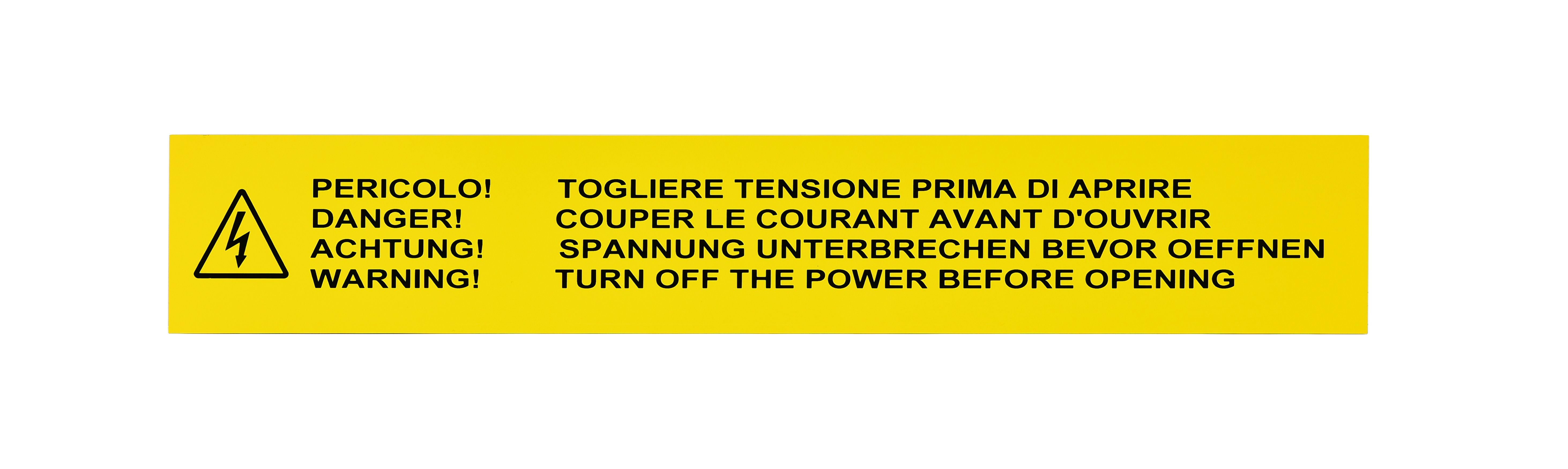 GRAFOPLAST SRL - GRAEVO480500Y TARGA QUADRO PVC ADES GIALLO 500X80MM 14