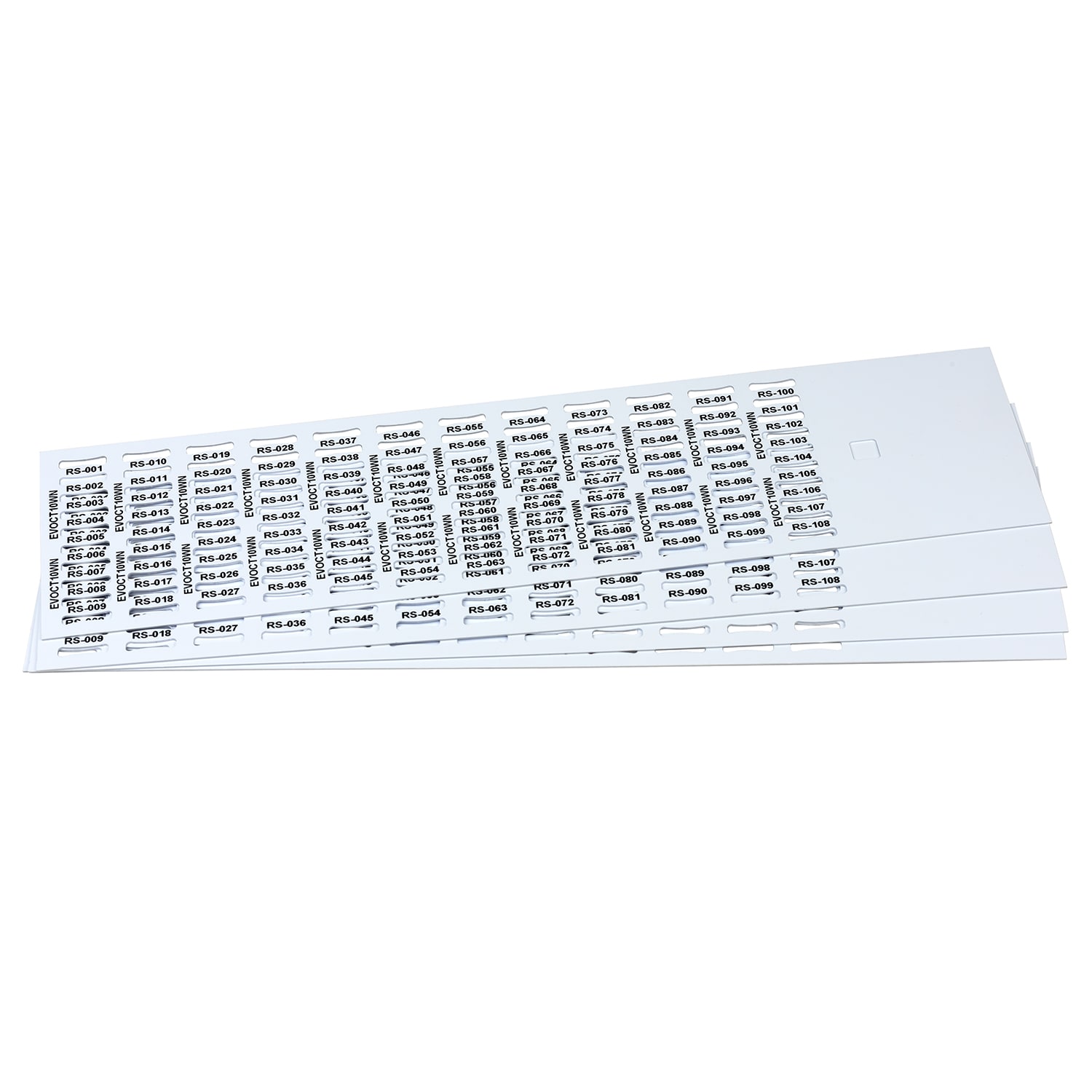 GRAFOPLAST SRL - GRAEVOCT10WN TESSERA CAVI FLAT PVC BIANCO10X4MM 4320