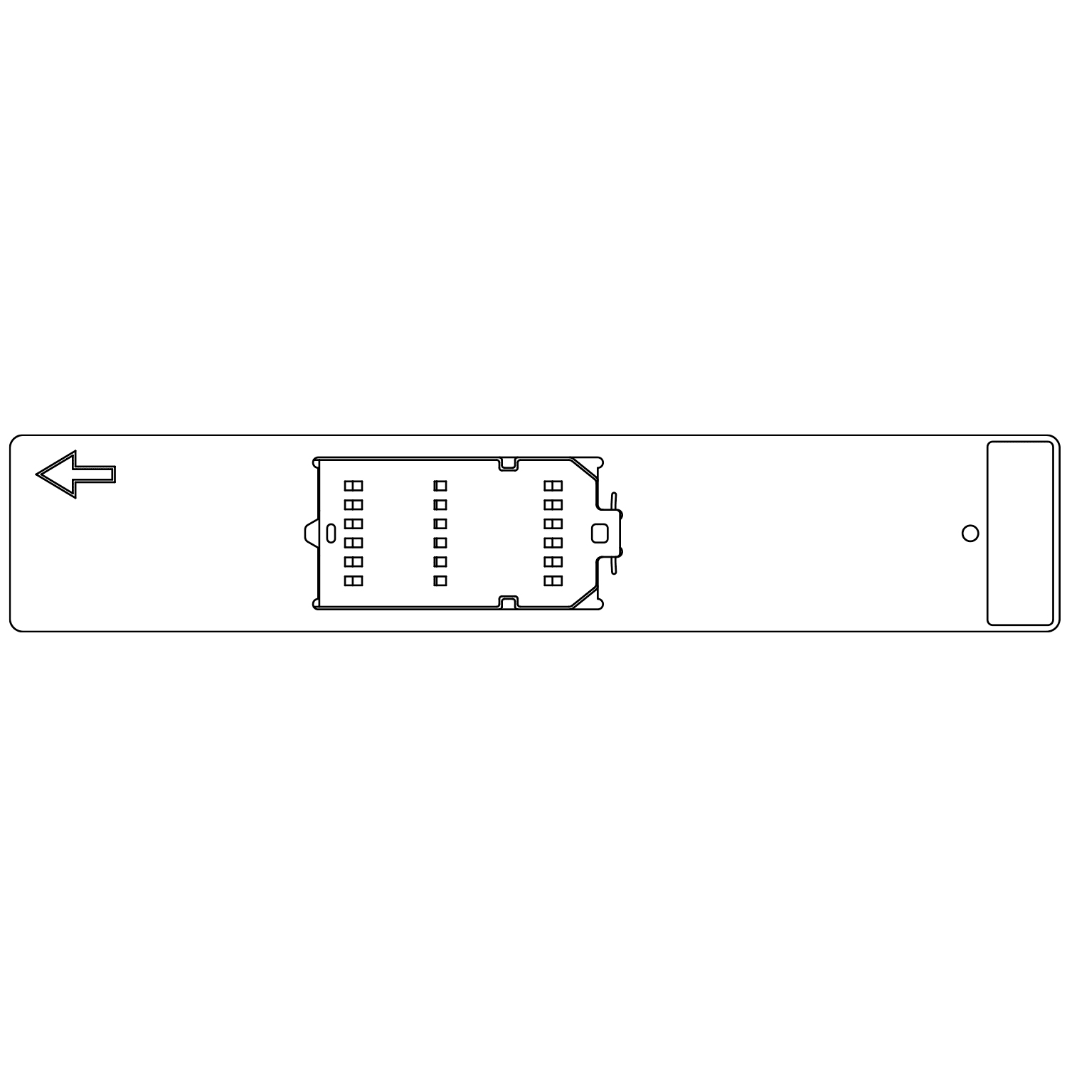 GRAFOPLAST SRL - GRAEVOPL0021 PIASTRA TESSERE DA FILO INSERIMENTO SING