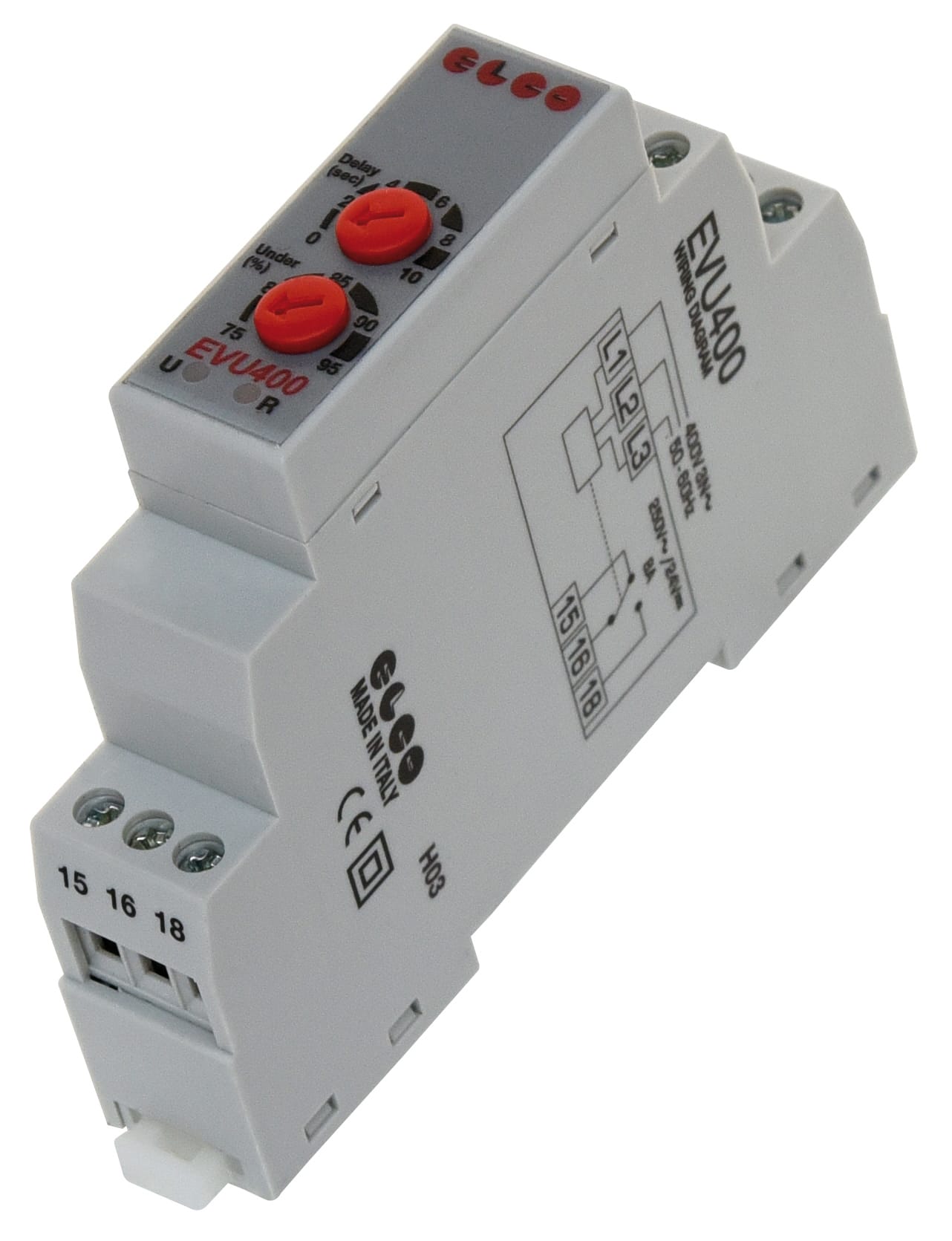 EL.CO. SRL - ECL660035 RELE  DI MINIMA TENSIONE  MOD. EVU400