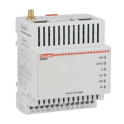 LOVATO - LOVEXCGLB03 GATEWAY-DATA LOGGER, 2X ETHERNET, 4G