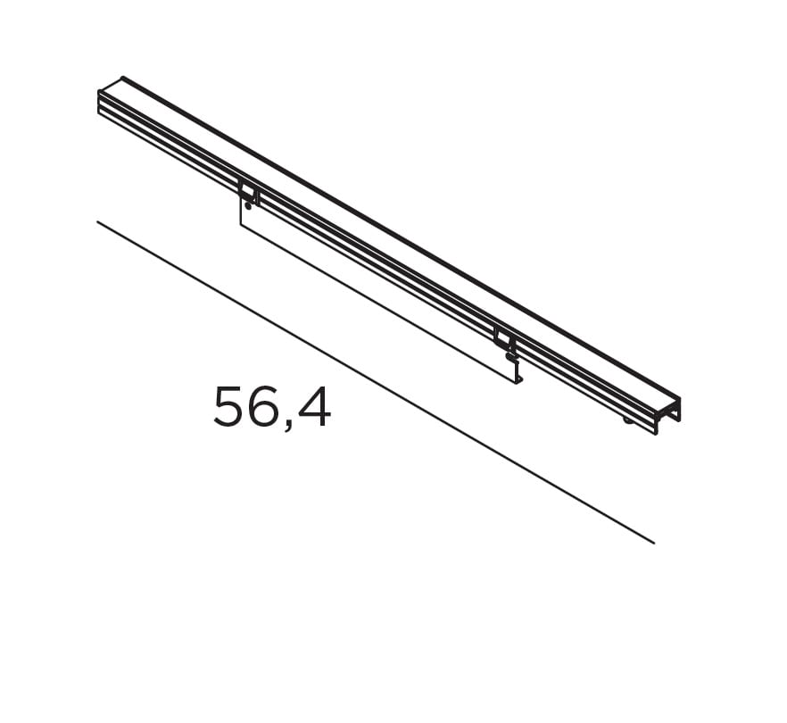 EXENIA SRL - EXE708715000 UNIT 13W 1900LM 564MM ALLUMINIO 8530