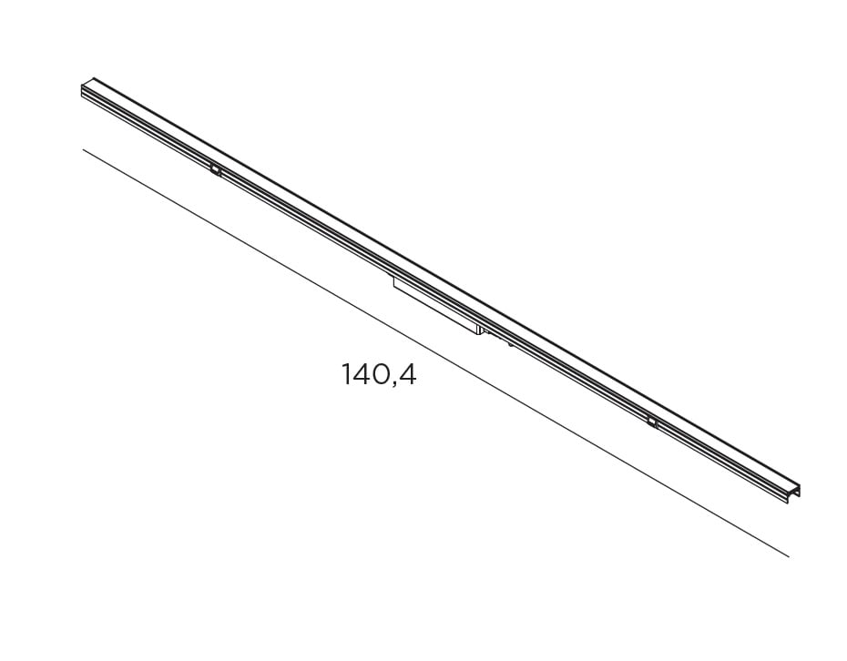 EXENIA SRL - EXE708746500 UNIT 70W 7000LM 1404MM DALI ALLUMINIO 85