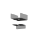 EXENIA SRL - EXE7089023 STAFFA PER MONTAGGIO A SOFFITTO/PARETE
