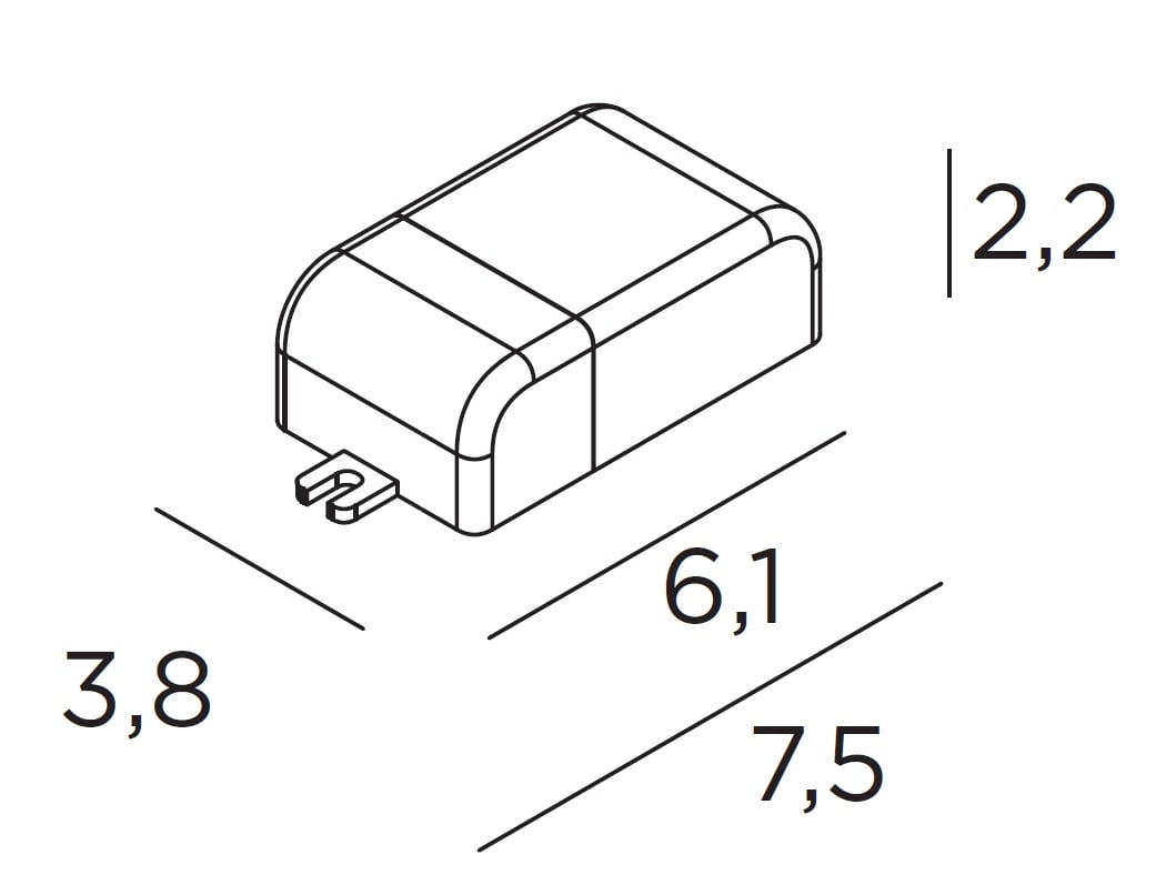 EXENIA SRL - EXE9D050010AL ON/OFF 75X38X22