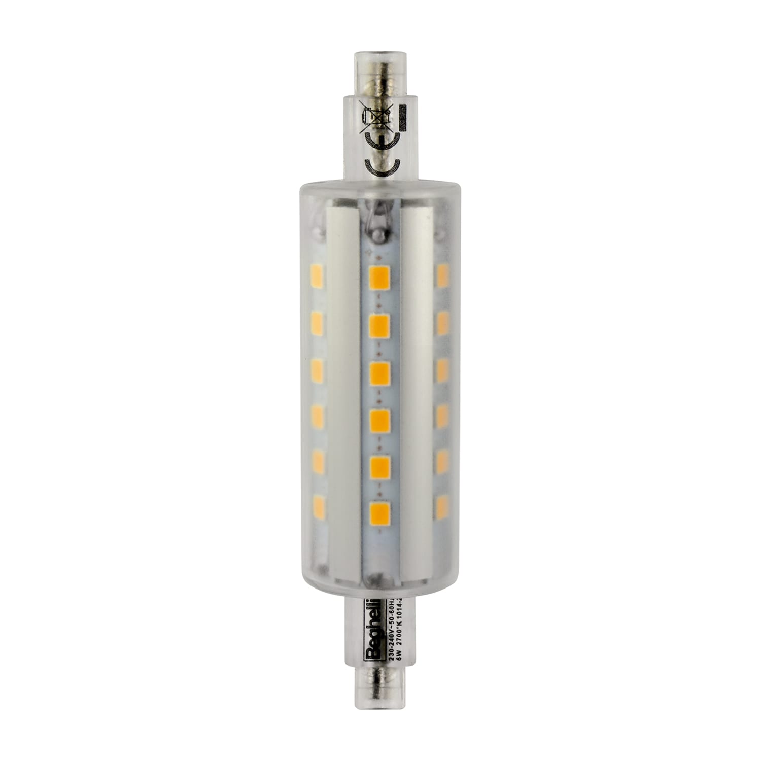 BEGHELLI - BEG56138 R7S ECOLED 78MM 10W 2700K