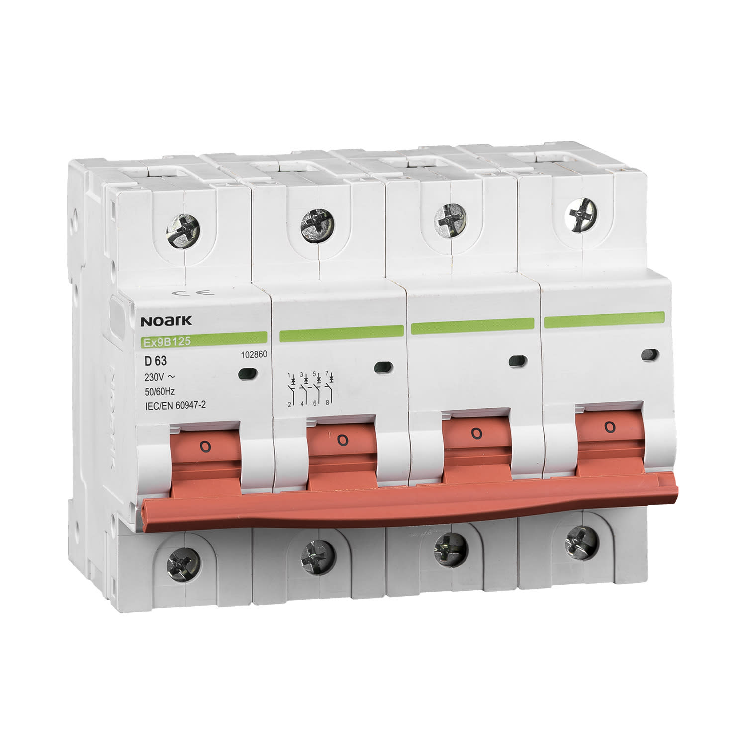 CHINT ITALIA INVESTM - CHT102862N EX9B125/D100-4P-20 -INT MT 4P 100A 20KA