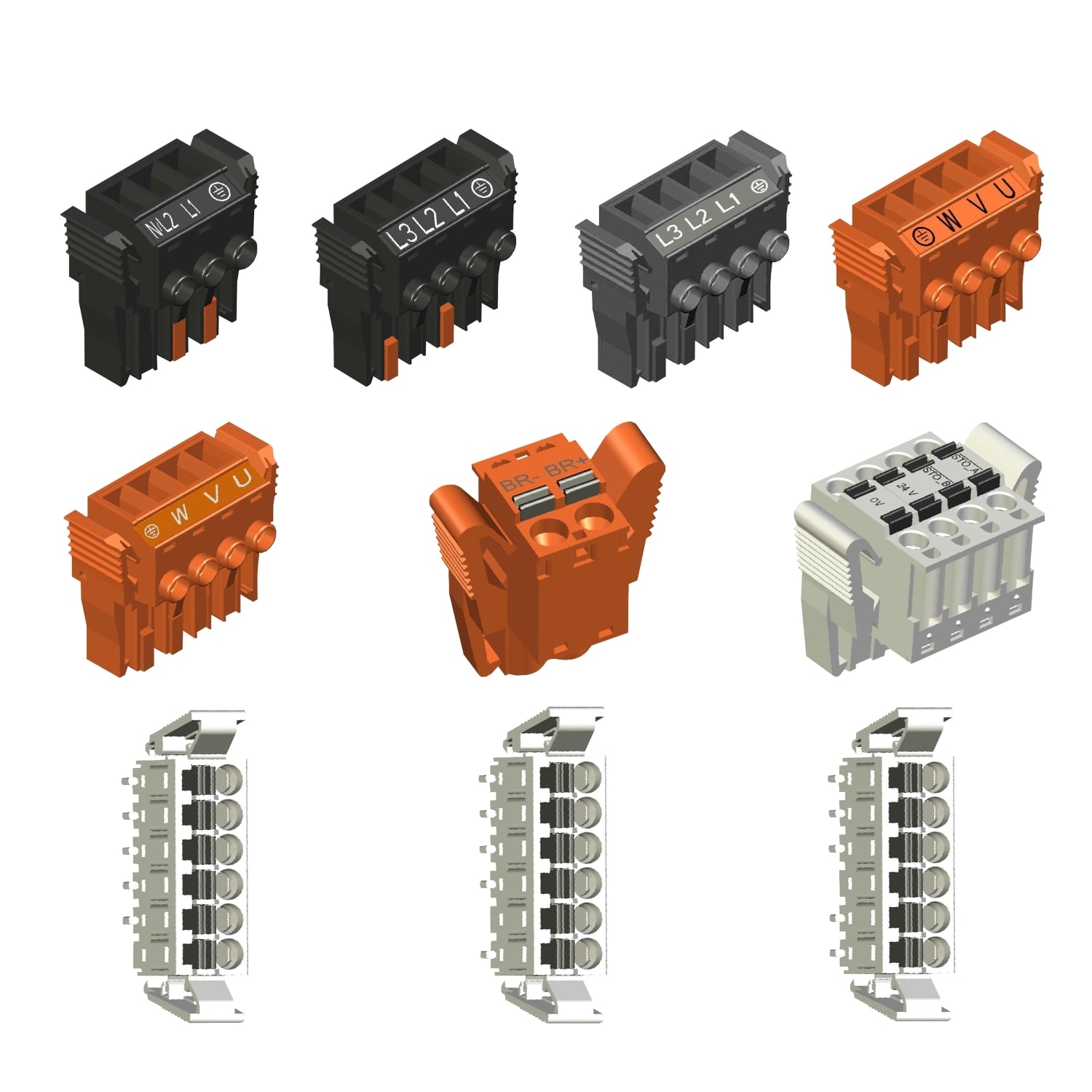 SCHNEIDER ELECTRIC - SNRVW3M2201 KIT CONNETTORI LXM 32C