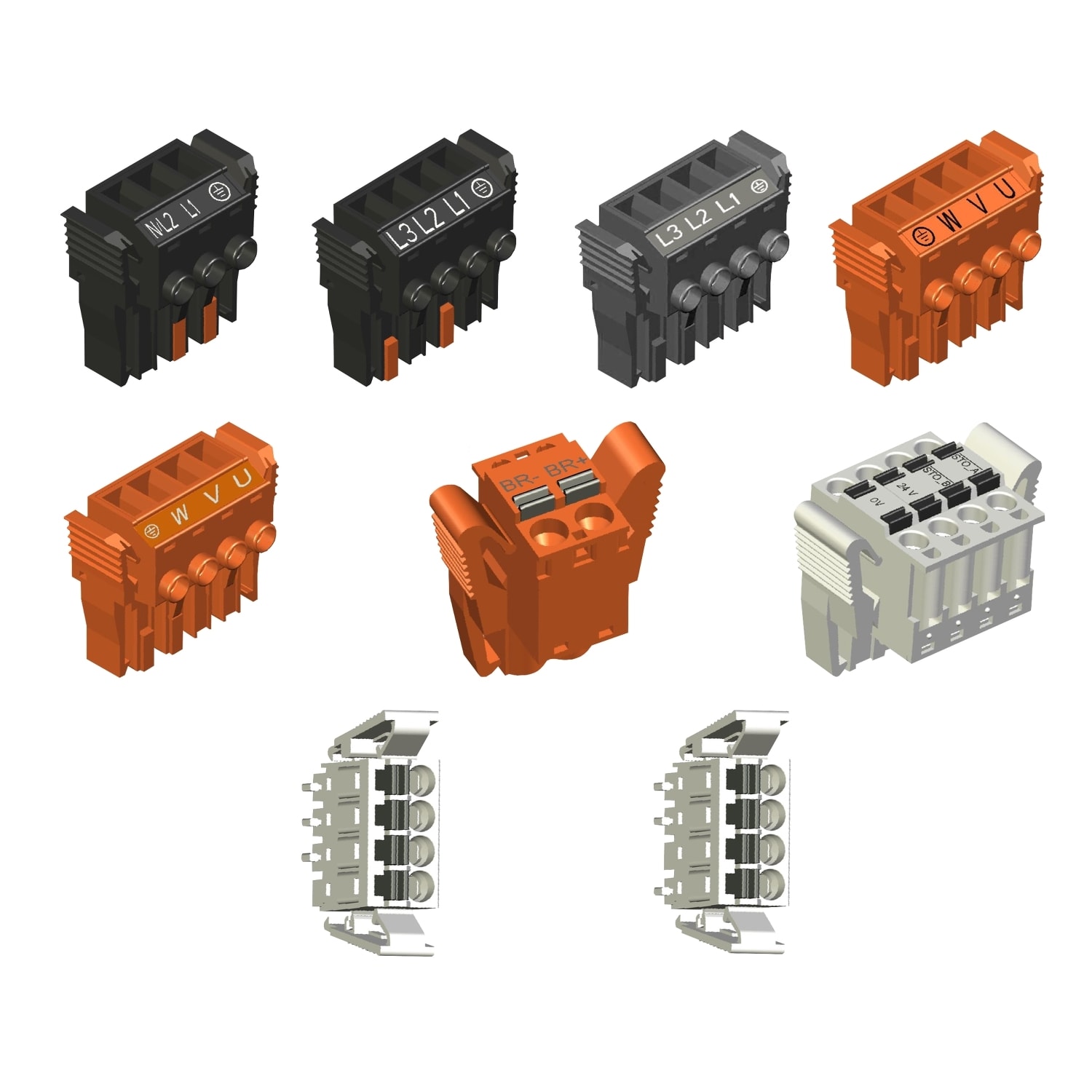 SCHNEIDER ELECTRIC - SNRVW3M2203 KIT CONNETTORI LXM 32M