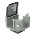 NVENT HOFFMAN - HOFF88LE9AC Gomito a 90 gradi con apertura superiore esterna, 8,00x8,00, grigio, acciaio
