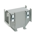 NVENT HOFFMAN - HOFF66LTC Raccordo a T con profilo incernierato a innesto e apertura superiore esterna, 6,00x6,00, grigio, acciaio