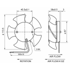 FANDIS SPA - FAD003605.00001 A12Z23HWBW00 VENT FL A ?113X38MM - 230 V