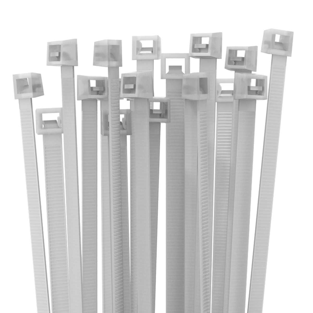 ETELEC ITALIA SPA - ETLFB38045 FASCETTE CABLAGGIO BIANCHE 380X4.5 MM 10