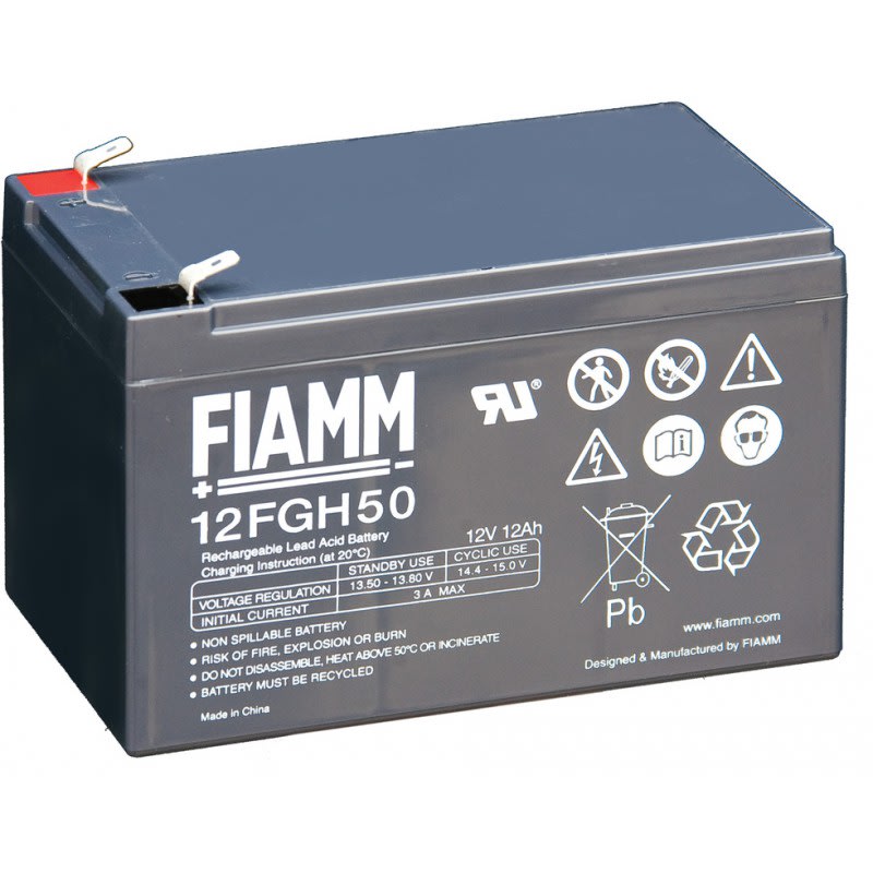 FIAMM ENERGY TECH. - FI112FGH50 BATTERIE A SCARICA RAPIDA12V 12AH