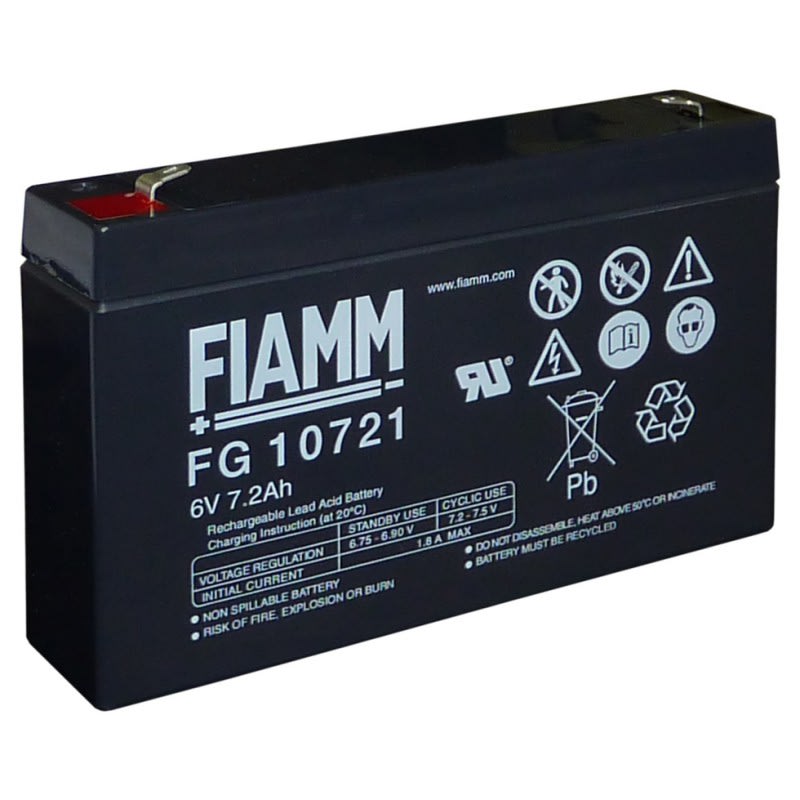 FIAMM ENERGY TECH. - FI1FG10721 BATTERIE STANDARD 6V 7,2AH