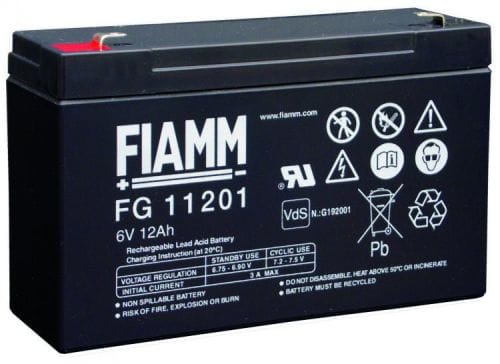 FIAMM ENERGY TECH. - FI1FG11202 BATTERIE STANDARD 6V 12AH