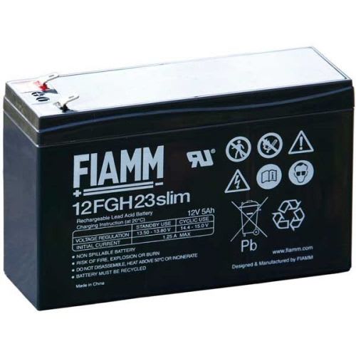 FIAMM ENERGY TECH. - FI112FGH23SLIM BATTERIE A SCARICA RAPIDA12V 5,0AH SLIM