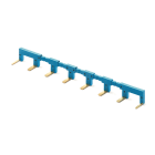FINDER SPA - FIN02218 PETTINE 8 POLI PER TIPI 22.32 BLU