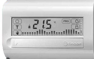FINDER SPA - FIN1C7190030007 CRONOTERMOSTATO SETTIMANALE TOUCH