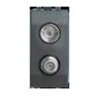 FAIT SRL - FIT5122804 VE/FI-PRESA FF+IECF COMP.VIMAR EIKON NER