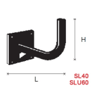 FAIT SRL - FIT7000018 SL60-SUPPORTO 90 A MURO 60 CM