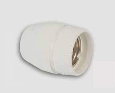 FANTON SRL - FME62827 PORTALAMPADA CERAMICA E27 IN 3 PEZZI  BI