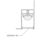 FOSNOVA - FOS2202584100 SCHERMO RIGATO PER PROFILO INC. 1,5MT
