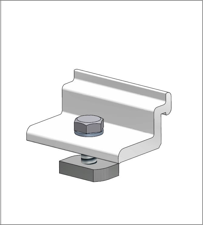 ALUSISTEMI - ALUFTM0161 MORSETTO FERMALONGHERONE HP - HP LIGHT