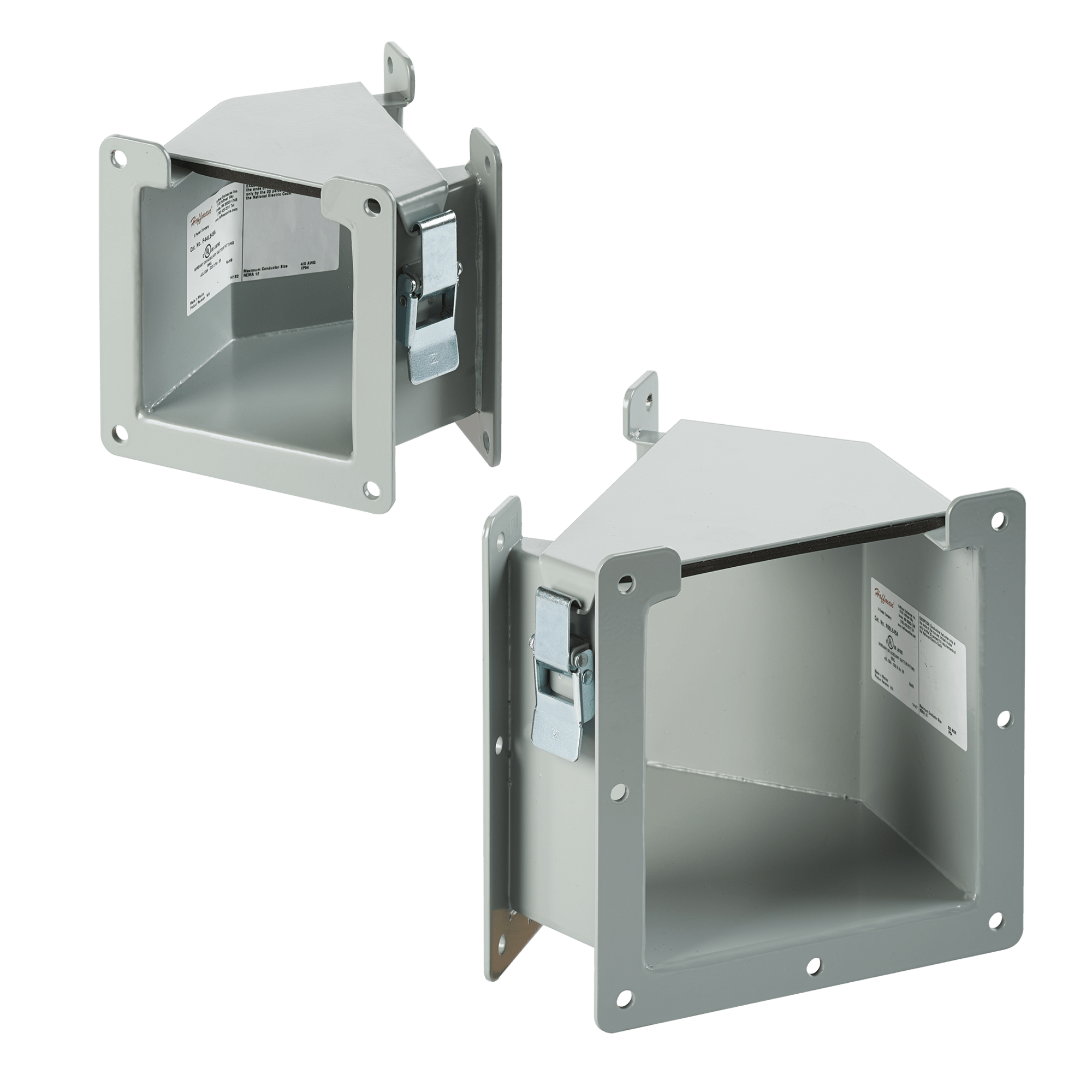 NVENT HOFFMAN - HOFF88LE45B Gomito a 45 gradi con apertura interna, 8,00x8,00, grigio, acciaio