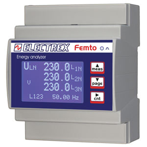AKSE SRL - AKSPFA6411-12-B FEMTO D4 RS485 230-240V 1DI 2DO ENERGY A