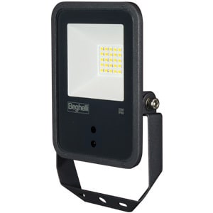 BEGHELLI - BEG86169 FL LED 20W  NERO IP66 SENS 4K