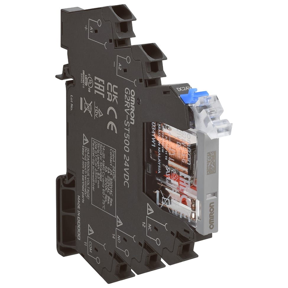 OMRON - OMRG2RVST500AC230 RELE- REL SLIM 6 MM INCL. PRESA. SPDT.