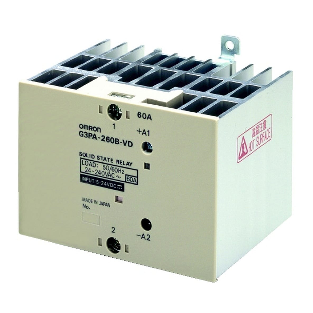 OMRON - OMRG3PA260BVDDC524- SSR MONOFASE G3PA, CARICO: 60A/24...240V