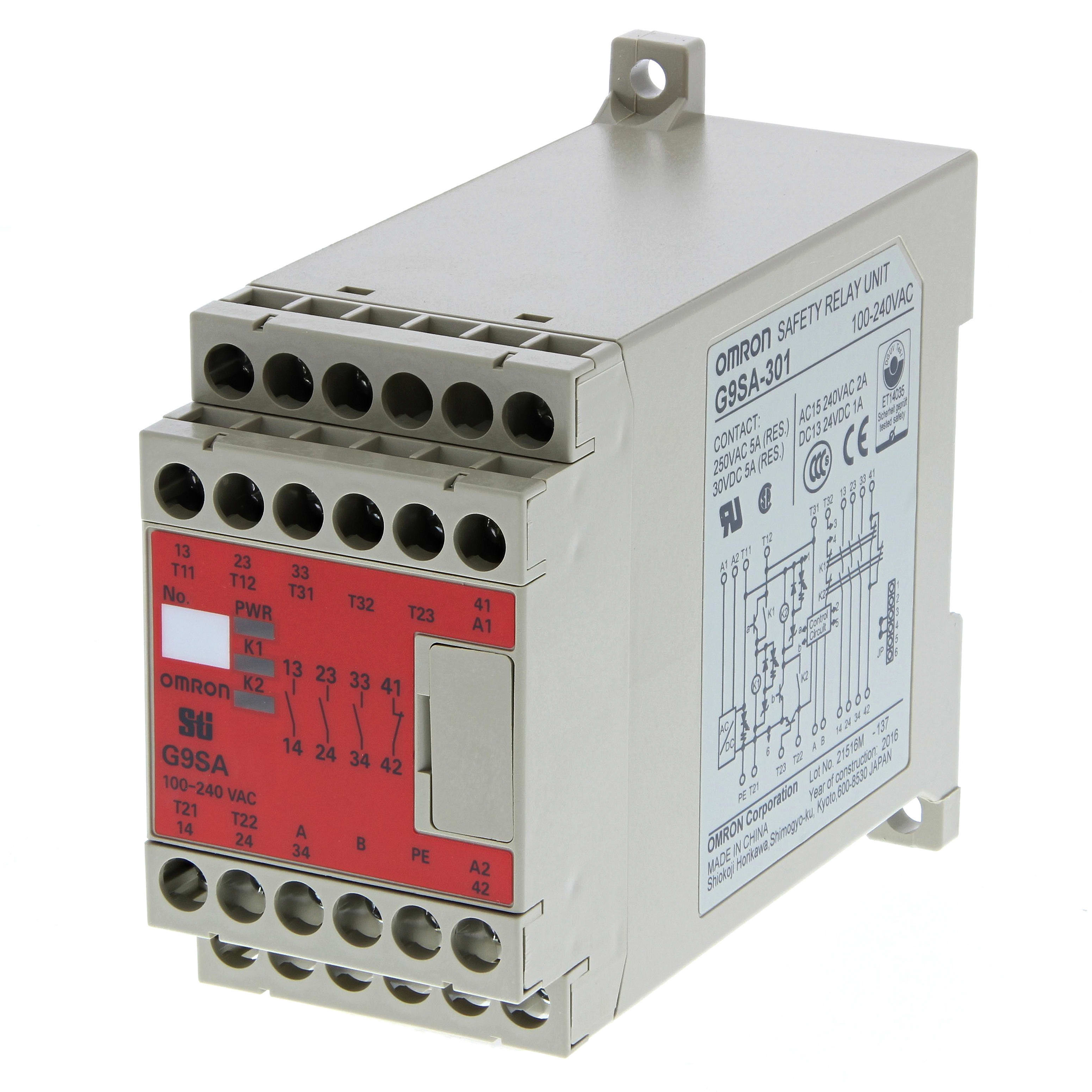 OMRON - OMRG9SA501AC100240 MODULO SIC. 100-240VAC 1O2CH 5NO+1NC