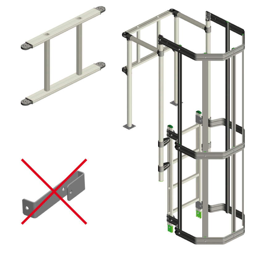 FACAL SRL - FAFGA-SB714PC SBARCO LARGH. 714 MM. CON PARAPETTO E CA