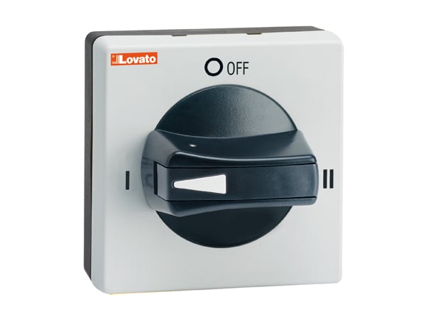 LOVATO - LOVGAX67B MANIGLIA NERA LUCCHETT. IP65