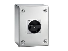 LOVATO - LOVGAZS100B SEZ 3P 100A-CASS INOX-MANIGL NERA