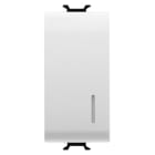 GEWISS - GEWGW10002 INTERRUTTORE UNIPOLARE 250V ac - 16AX ILLUMINABILE - CON DIFFUSORE - 1 MODULO - BIANCO LUCIDO - CHORUSMART