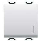 GEWISS - GEWGW10073 DEVIATORE UNIPOLARE 250V ac - 16AX ILLUMINABILE - CON LENTE NEUTRA SOSTITUIBILE - 2 MODULI - BIANCO LUCIDO - CHORUSMART