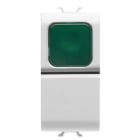 GEWISS - GEWGW10144 PULSANTE 1M 1P NA 16A SPIA TRASP.BIANCO