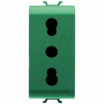 GEWISS - GEWGW10223AB PR.1M 2P+T 16A BIV.P17-11 ST.ITA.VER.AB