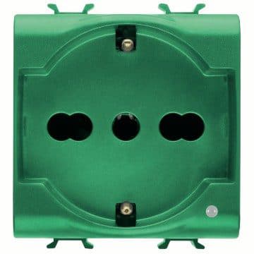 GEWISS - GEWGW10224AB PRESA 2M 2P+T 16A BIV.ST.ITA./TED.VER.AB