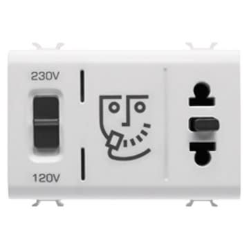 GEWISS - GEWGW10331 PRESA PER RASOIO+TRASF.ISOL.3M BIANCO