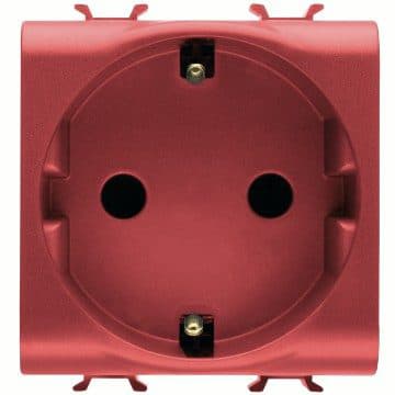 GEWISS - GEWGW10351AB PR.2M 2P+T 16A+MORS.ST.SPA.ROSSA AB