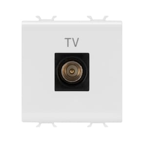 GEWISS - GEWGW10367 PRESA TV 2M DIR.CONN.MASC.9,5MM BI.