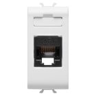 GEWISS - GEWGW10423AB PRESA UTENTE RJ45 - CATEGORIA 6 - UTP - 1 MODULO - BIANCO LUCIDO - ANTIBATTERICO - CHORUSMART