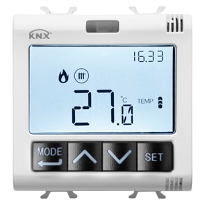 GEWISS - GEWGW10795H TERMOSTATO T+H KNX INCASSO BIANCO