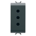 GEWISS - GEWGW12201 PRESA 1M 2P+T 10A P11 ST.ITA.NERO