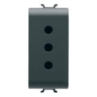 GEWISS - GEWGW12201 PRESA 1M 2P+T 10A P11 ST.ITA.NERO