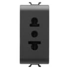 GEWISS - GEWGW12288 PRESA ST.EUROAMERICANO 2P+T NERO